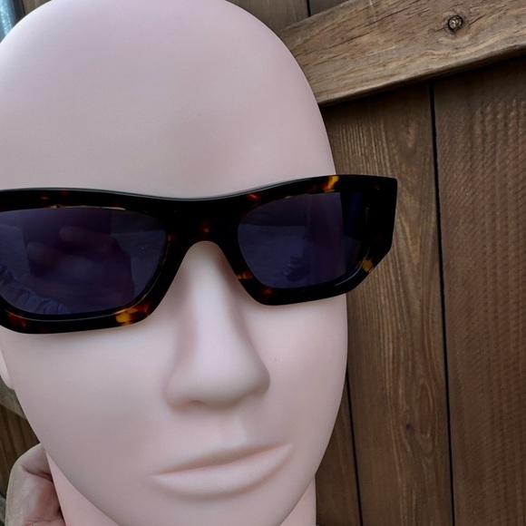 Prada Brown Sunglasses with Geometric Design - Picture 1 of 14
